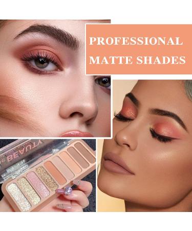 9 Colors Eyeshadow Palette Matte Nude Eye Makeup Palette Ultra-Blendable Long Lasting High Pigmented Waterproof Nudes Neutral Smooth Eye Shadow Palette for Women Natural Charming Looking #02 9 Colors #02 - Buy Online on GoSupps.com
