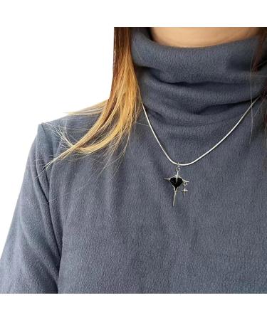 Oralgo Vintage Punk Cross-Stars Necklace | Snake Bone Chain Jewelry for Street-Style Enthusiasts - Buy Online on GoSupps.com