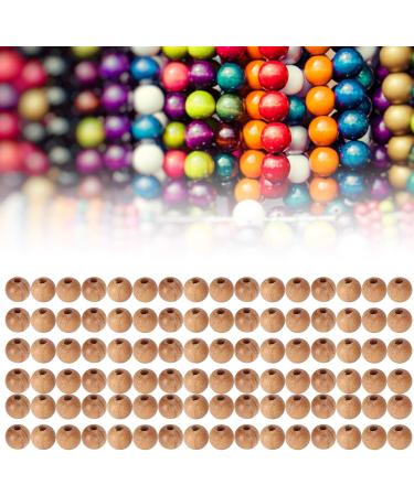 200pcs 0.6cm Round Wooden Beads - Peach Loose Spacer Beads for DIY Necklaces Bracelets & Pendants | International Shipping Available - Buy Online on GoSupps.com
