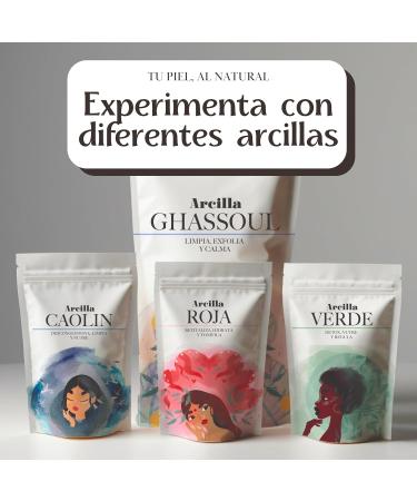  Bioky Green clay powder 5 kg | Anti-inflammatory purifies and deeply cleanses the skin Anti-acne mask | Maximum purity (5 kg) - Buy Online on GoSupps.com