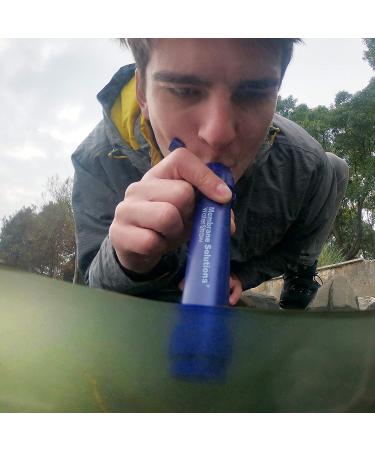 Membrane Solutions WS02 Water Filter Straw - 4-Stage 0.1-Micron Portable Camping Purifier - 5,000L Capacity - Survival Gear for Hiking, Travel, Emergency - 4 Pack - Buy Online on GoSupps.com
