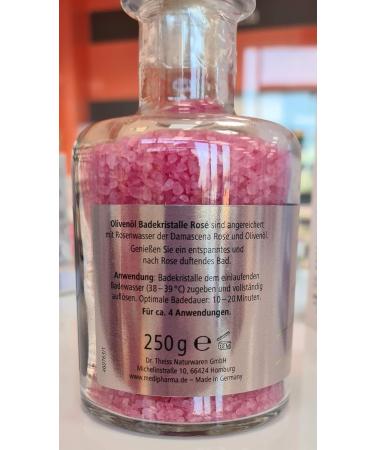 Premium Olive Oil Bathing Crystals with Rose - 250g for Luxurious Skincare | International Shipping Available - Buy Online on GoSupps.com