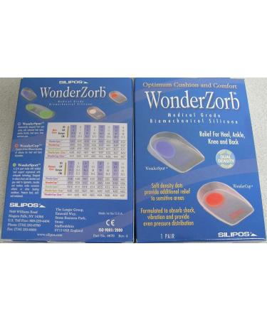 Silipos WonderZorb WonderCup Heel Cups - Red, Size M (M5/7 W6/9) - Buy Online on GoSupps.com