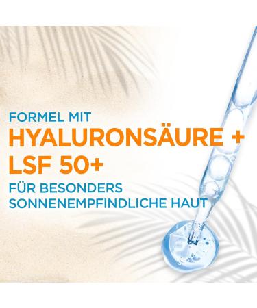 Garnier Sun Protection Set for Face and Body with Sun Protection Fluid SPF 50+ and Sun Lotion SPF 50+ Light and Invisible Formula Ambre Solaire 2 Pieces - Buy Online on GoSupps.com