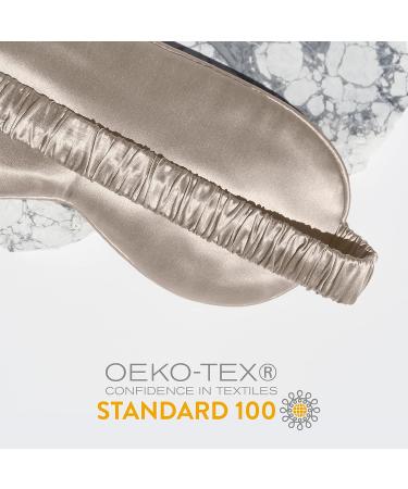 Colorado Home Co Silk Eye Mask for Women and Men - Blackout Sleep Mask for Sleeping and Travel - Nude Champagne Silk - Buy Online on GoSupps.com