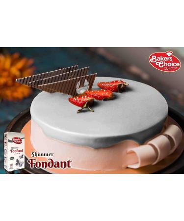 Silver Fondant Icing - 4.4 oz. | Ready-to-Use Cake Frosting | Kosher, Dairy-Free, Nut-Free | Ideal for Cake Decorating | By Baker's Choice - Buy Online on GoSupps.com