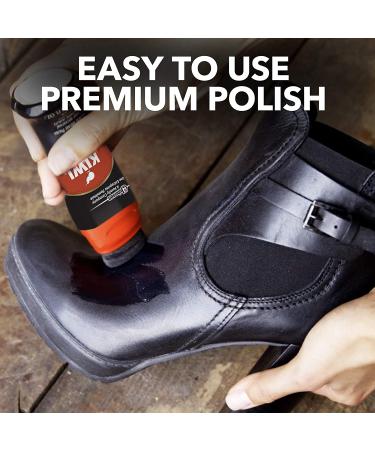 KIWI Color Shine Liquid Polish Black 2.5 FL. OZ. - Professional Grade Shoe Polish - 2.5 Ounce Bottle - Buy Online on GoSupps.com