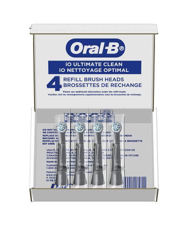 iO Series Ultimate Clean Replacement Brush Head for Oral-B iO Series Electric Toothbrushes - Black (Pack of 4) - Buy Online on GoSupps.com