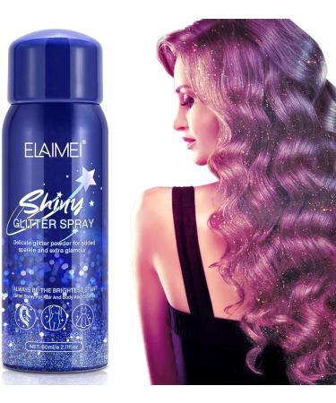 Glitter Spray 60ML (2 Pack) - Temporary Shiny Body, Hair, Face, and Clothing Waterproof Hairspray for Prom, Festival, Rave Makeup - Silver Shimmer Powder - Ideal Gifts for Women - Buy Online on GoSupps.com