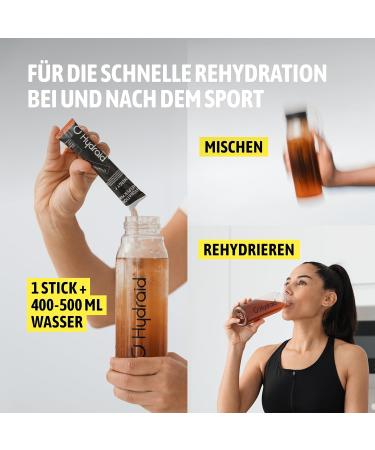 Hydraid PLUS ENERGY Peach Iced Tea - Electrolyte Powder with Caffeine - More Energy and Focus - 20 Sticks - Buy Online on GoSupps.com