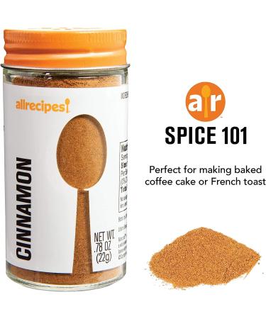 Premium Allrecipes Sweet Spices Set - Cinnamon, Ground Cloves, Nutmeg in Glass Jars with Sifter Caps (Set of 3) - Buy Online on GoSupps.com