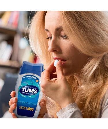 Tums Ultra Strength Antacid for Heartburn Relief Peppermint 160 Count - Buy Online on GoSupps.com
