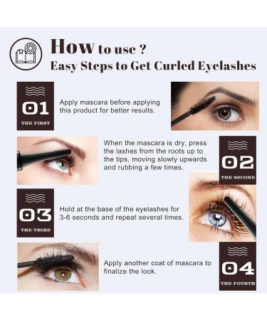 Buy Heated Eyelash Curlers - Electric Curling Tool with Comb 24-Hour Long Lasting USB-C Rechargeable 4 Heating Modes & LED Display - Perfect for Natural Curls - Buy Online on GoSupps.com