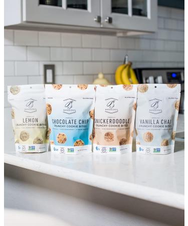 Bakeology Vegan Gluten-Free Mini Cookie Bites - Dairy-Free, Non-GMO, 0g Trans Fat (Variety Pack) - Buy Online on GoSupps.com