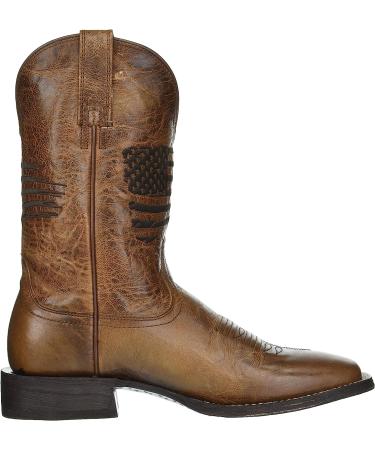 ARIAT Men's Circuit Patriot Western Boot 10.5 - Weathered Tan | Premium Quality Western Boot - Buy Online on GoSupps.com