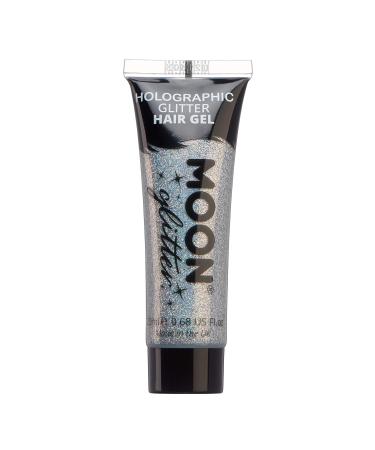 Moon Glitter Holographic Glitter Hair Gel Silver