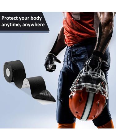 MUEUSS Kinesiology Tape Precut Sports Tape Hypoallergenic Breathable-Muscle Tape for Recovery Sports Athletic Physio Therapy Injury-Support for Ankle Muscles Elbow Knee & Shoulder (2Rolls pink & purple) - Buy Online on GoSupps.com