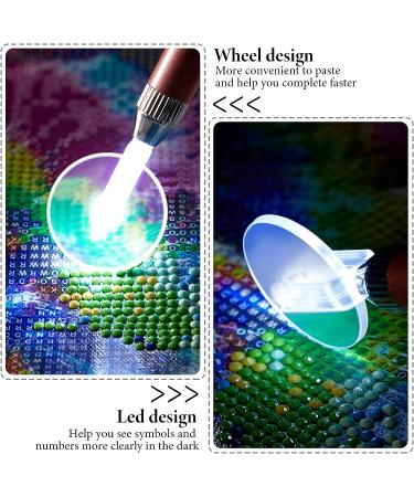 6-Piece LED Diamond Painting Pen Wheel Set with Tape Light Point Drill Pens | Fast & Efficient DIY Diamond Painting Supplies for Jewelry & Nail Art - 5D Diamond Painting Kit - Buy Online on GoSupps.com