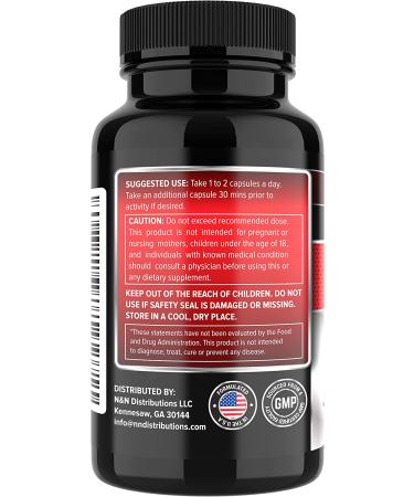 Testosterone Booster for Men - Enhance Stamina, Endurance & Strength - 60 Capsules - Buy Online on GoSupps.com