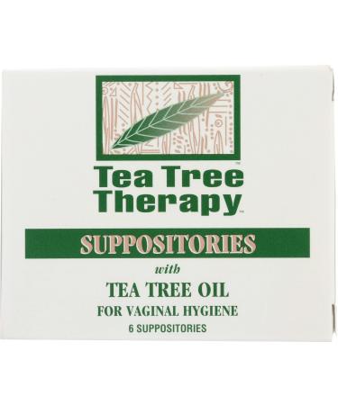 Tea Tree Therapy Suppositories with Tea Tree Oil 2gm 6 Count