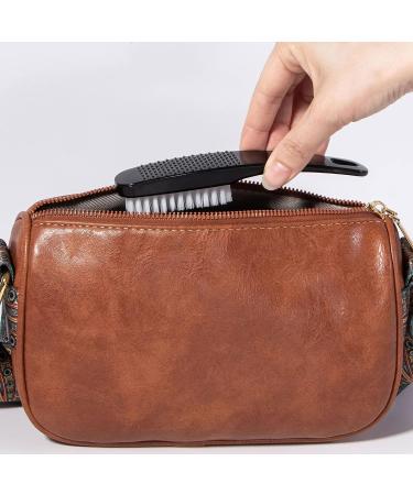 2 Pcs Handle Grip Nail Brushes - Long Handle Fingernail Cleaner for Hand and Toes Cleaning - Pedicure Nail Scrubber Non-Slip - Men and Women (Black/Pink) - Buy Online on GoSupps.com