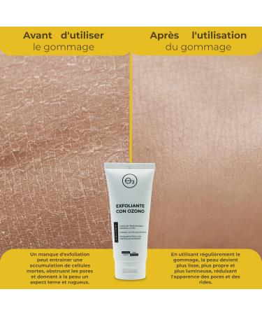 OZONO D'OR - Facial Scrub for Women with 100% Natural Bio Ozone Eliminates Blackheads Enlarged Pores Pimples Acne and Imperfections | Facial Exfoliator 100 ml - Buy Online on GoSupps.com