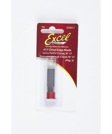 Excel Blades #17 Wood Chisel Blade 3/8 Inch - American Made Hobby Blades 5 Pack - Buy Online on GoSupps.com