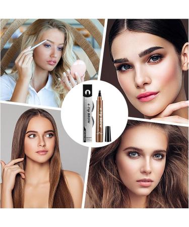  G n rique 4 Tip Eyebrow Pen Long Lasting Eyebrow Tint Brown Waterproof Tint Sweat Resistant Makeup Perfect for Natural Looking Brows Women and Girls 1 Piece - Buy Online on GoSupps.com