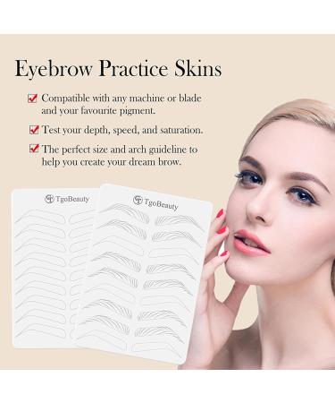 FeteBeauty Microblading Supplies - Double Sided Eyebrow Practice Pad | Silicone Brow Skin for Permanent Makeup - Buy Online on GoSupps.com