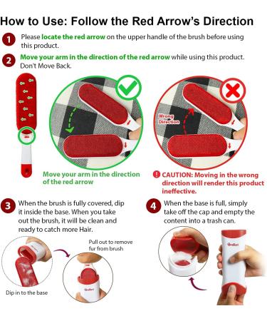 Pet Hair Remover Brush - Standard and Travel Size Lint Removers for Carpet, Car Seat, Couch, Clothing, Bedding - Removes Cat and Dog Hair Easily - Buy Online on GoSupps.com