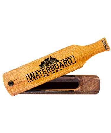 Primos Hunting Waterboard Wood Grain Turkey Box Call, Waterproof Turkey Call with Multiple Sounds PS257