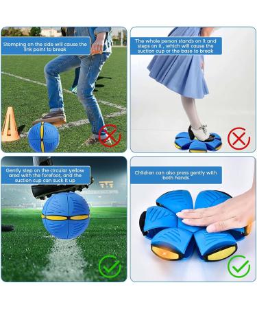 MR.HOKWY Pet Flying Saucer Magic Ball - UFO Pet Flying Disc Ball Creative Fly Saucer Magic Balls Magic Frisbee Dog Toy Ball Fun Puppy Interactive Flying Flat Throw Disc Balls Children Toy - Buy Online on GoSupps.com