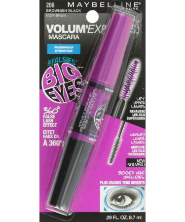 Maybelline Volum Express Falsies Big Eyes Waterproof Mascara Brownish Black - 0.29 oz - Buy Online on GoSupps.com