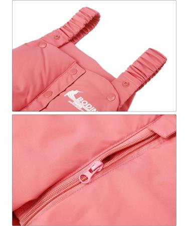 Happy Cherry Baby Winter Pants - Newborn Boys Girls Overall Ski Trousers - Infant Warm Snow Bib Pant - Toddler Windproof Padded Snowsuit Bottoms - Elastic Zipper Outerwear - Pink (Size 90) - Buy Online on GoSupps.com