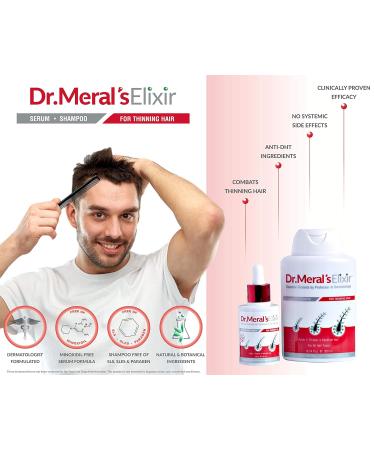 Dr. Meral's Elixir Kit: Minoxidil-Free Hair Growth Serum & DHT Blocker Shampoo - Stimulate Hair Regrowth International Shipping - Buy Online on GoSupps.com