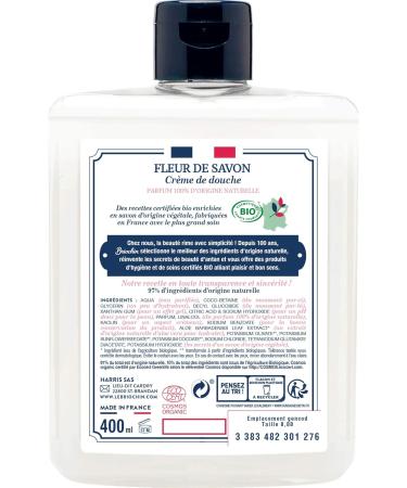 BRIOCHIN DEPUIS 1919 Briochin since 1919 Bloem de Douche Zeep Haver & Rose Cosmos Organic 400 ml 400 ml - Buy Online on GoSupps.com