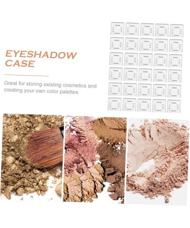 WOONEKY 30pcs Aluminum Eye Shadow Box Eyeshadow Lipstick Storage Case Empty Makeup Case Facial Powder Silver - Buy Online on GoSupps.com