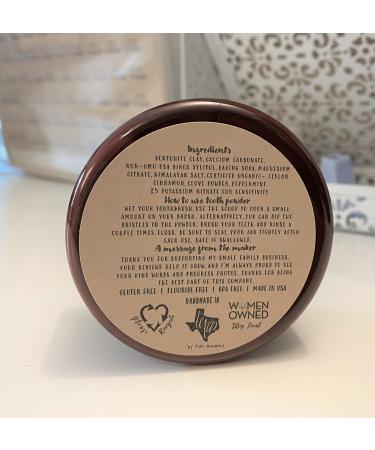 Organic Vegan Fluoride-Free Tooth Powder - Cinnamon Clove Flavor Remineralizing & Whitening 6-Month Supply for Sensitivity Relief - Buy Online on GoSupps.com