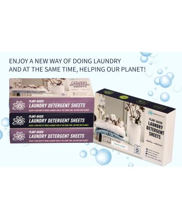 Plant-Based Laundry Detergent Sheets | 100% Plastic-Free & Biodegradable | Fresh Linen Scent - 60 Sheets for Powerful Cleaning - Buy Online on GoSupps.com