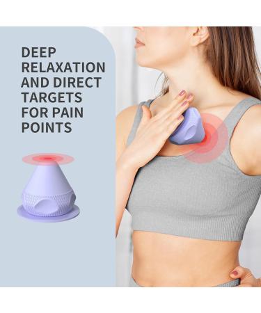 Proiron Trigger Point Massage Ball | Fascia Fitness Device with Suction Cup for Muscle Pain Relief - Purple - Buy Online on GoSupps.com