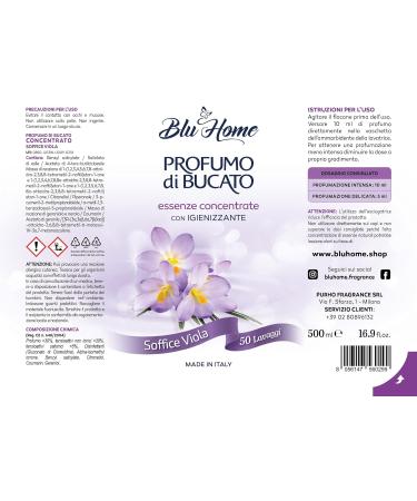 BLU HOME Laundry Perfume Concentrated - Violet 500 ml | Long-lasting Freshness for International Shipping - Buy Online on GoSupps.com
