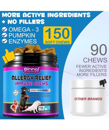 Itchy Dog Skin Relief Immunity Treats for Dogs | Soothes Itchy Skin & Allergies | Peking Duck 150 Chews - Buy Online on GoSupps.com