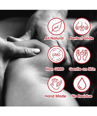 Edible Massage Oil - Warm Sensation Relaxing Therapy | Perfect Glide & Soft Skin | 8 fl oz (Apple + Grape) - International Shipping Available - Buy Online on GoSupps.com