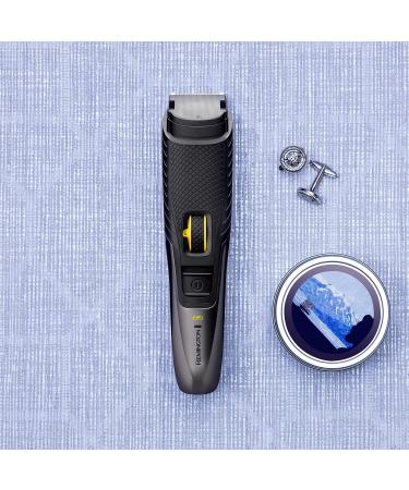 Remington B5 Style Series Cordless Beard Trimmer - Titanium Coated Blades, Adjustable Zoom Wheel - MB5000 Black/Dark Chrome - Buy Online on GoSupps.com