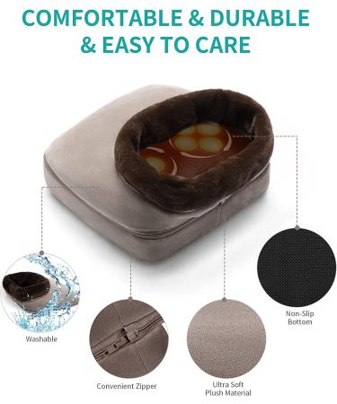 Nekteck Shiatsu Foot Massager with Heat- 2-in-1 for Feet and Back - Home and Office Use - Buy Online on GoSupps.com