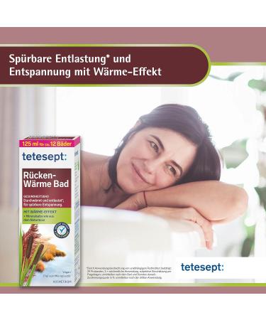 Tetesept Back Heat Bath - Relaxing Bath Additive with Mineral Salts for Warm Relief | 2 Pack (125 ml each) - International Shipping Available - Buy Online on GoSupps.com