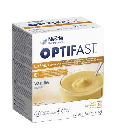 Optifast Diet Creme Vanilla - Protein-Rich Meal Replacement | 8 Pack (55g each) | Quick & Delicious Weight Loss Solution with Essential Vitamins & Minerals - Buy Online on GoSupps.com