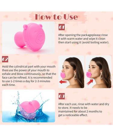 ZHUYIYI Jaw Face Neck Toning Exerciser for Women - Portable Anti Wrinkle V Shape Double Chin Exerciser Tool - Buy Online on GoSupps.com