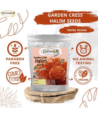 bonballoon (3.5 oz / 100 gm) Organic Herbal Garden Cress Seed Seeds Lepidium Sativum Halim Chandrashoor Chandrasur Cresson De Fontaine For Agriculture & Health - Buy Online on GoSupps.com