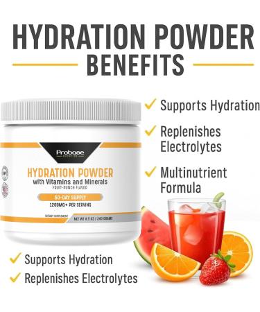 Probase Nutrition Hydration Powder - Fruit Punch Flavor 240 Grams - Buy Online on GoSupps.com